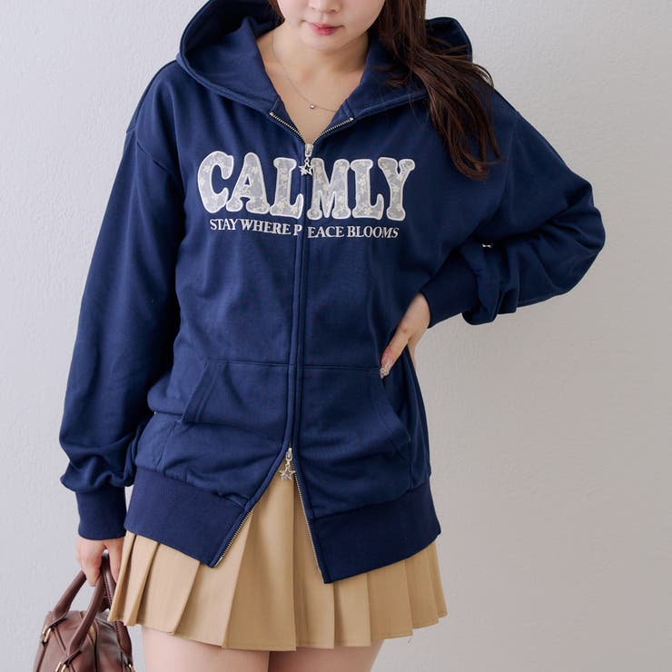 【丈の長さを選べる】レースロゴパーカー | NICE CLAUP / OLIVE des OLIVE　OUTLET | 詳細画像12 