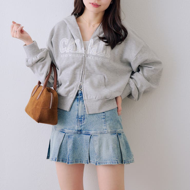 【丈の長さを選べる】レースロゴパーカー | NICE CLAUP / OLIVE des OLIVE　OUTLET | 詳細画像20 