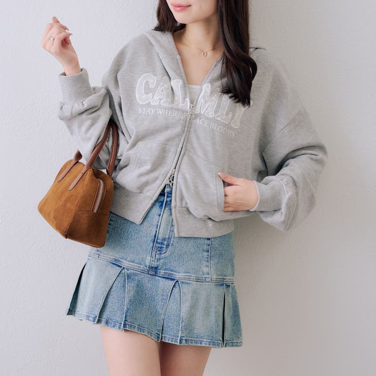 【丈の長さを選べる】レースロゴパーカー | NICE CLAUP / OLIVE des OLIVE　OUTLET | 詳細画像21 