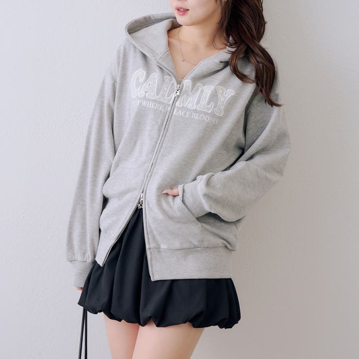 【丈の長さを選べる】レースロゴパーカー | NICE CLAUP / OLIVE des OLIVE　OUTLET | 詳細画像27 