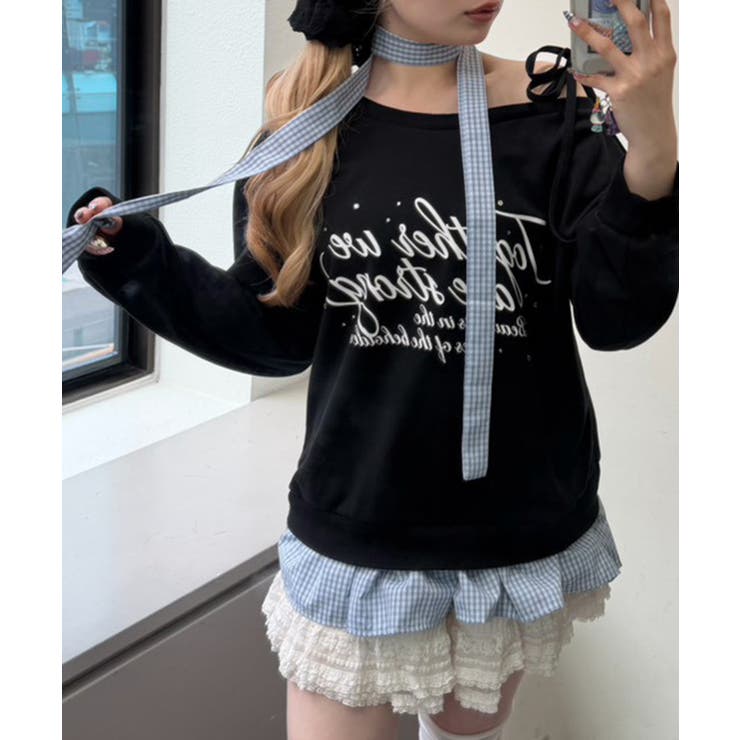 ワンショルドッキングチュニック | NICE CLAUP / OLIVE des OLIVE　OUTLET | 詳細画像1 