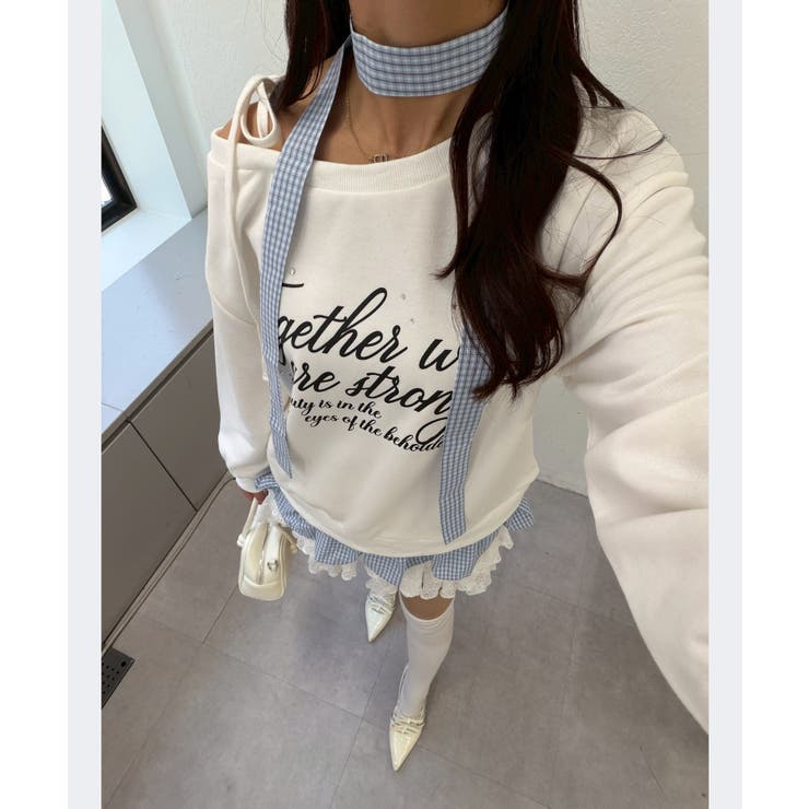 ワンショルドッキングチュニック | NICE CLAUP / OLIVE des OLIVE　OUTLET | 詳細画像2 