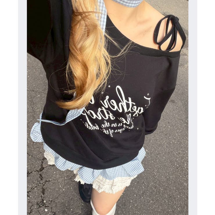 ワンショルドッキングチュニック | NICE CLAUP / OLIVE des OLIVE　OUTLET | 詳細画像16 