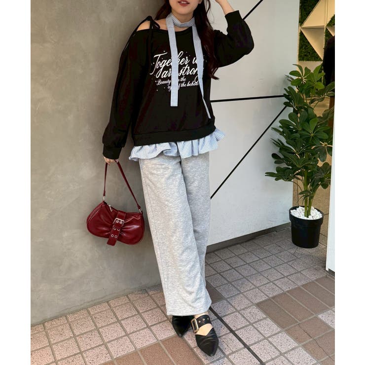 ワンショルドッキングチュニック | NICE CLAUP / OLIVE des OLIVE　OUTLET | 詳細画像50 