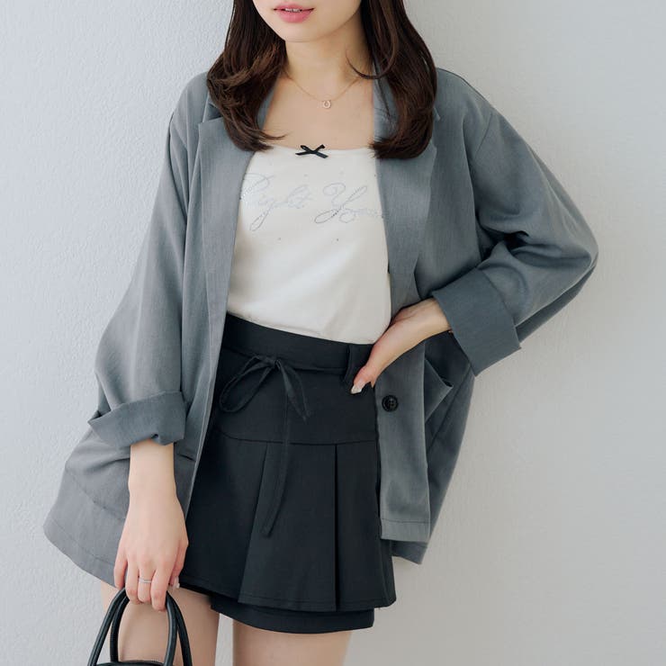 ラインストーンロゴカップ付キャミ | RMAF　NICE CLAUP / OLIVE des OLIVE | 詳細画像7 