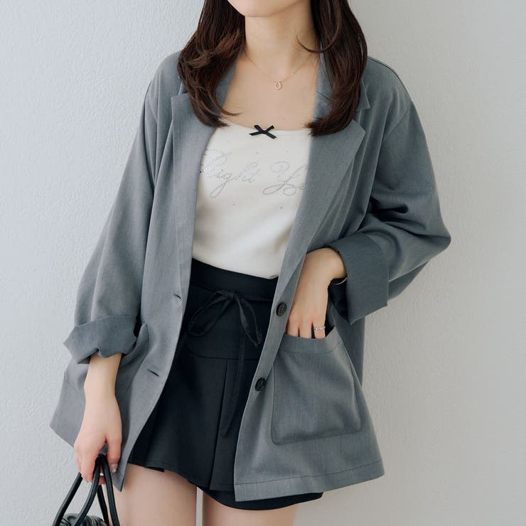 ラインストーンロゴカップ付キャミ | RMAF　NICE CLAUP / OLIVE des OLIVE | 詳細画像8 