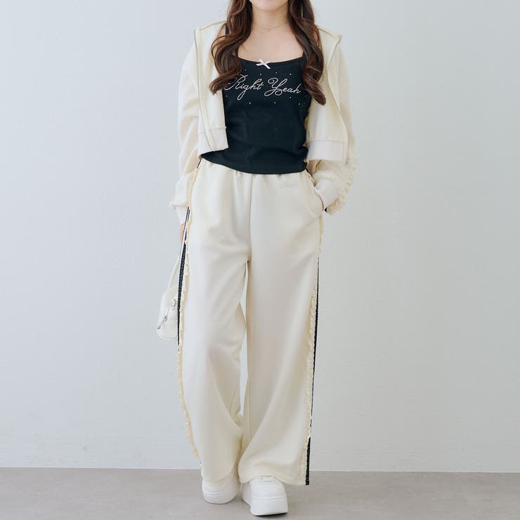 ラインストーンロゴカップ付キャミ | RMAF　NICE CLAUP / OLIVE des OLIVE | 詳細画像5 