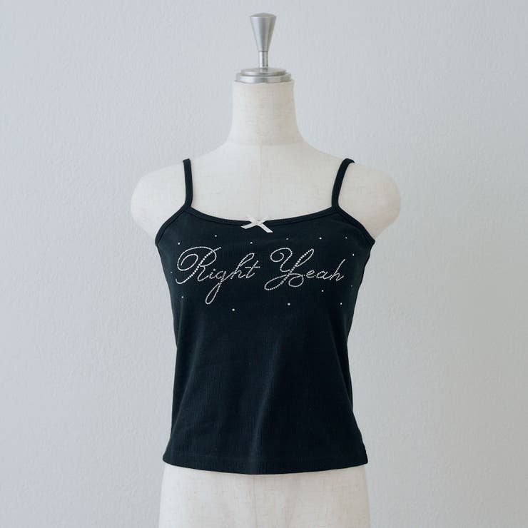 ラインストーンロゴカップ付キャミ | RMAF　NICE CLAUP / OLIVE des OLIVE | 詳細画像21 