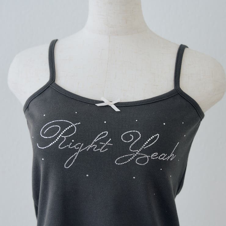 ラインストーンロゴカップ付キャミ | RMAF　NICE CLAUP / OLIVE des OLIVE | 詳細画像23 