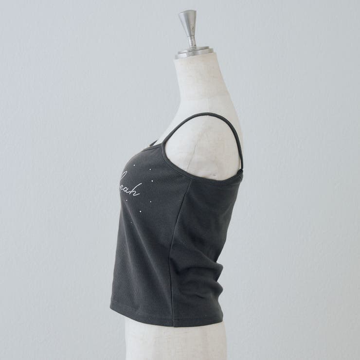 ラインストーンロゴカップ付キャミ | RMAF　NICE CLAUP / OLIVE des OLIVE | 詳細画像24 