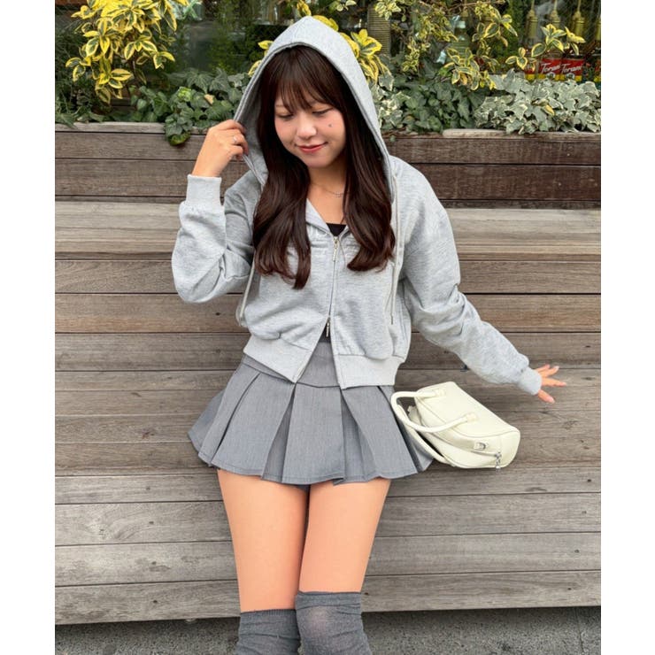 トップグレー | 【丈の長さを選べる】キラキラパーカー | RMAF　NICE CLAUP / OLIVE des OLIVE