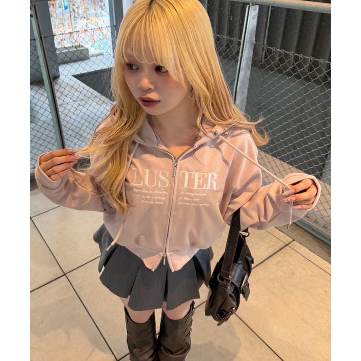 ピンク | 【丈の長さを選べる】キラキラパーカー | RMAF　NICE CLAUP / OLIVE des OLIVE