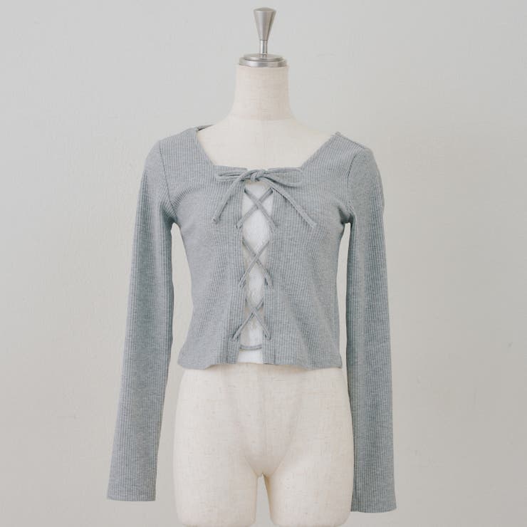 レース×レースアップドッキングテレコトップス | RMAF　NICE CLAUP / OLIVE des OLIVE | 詳細画像19 