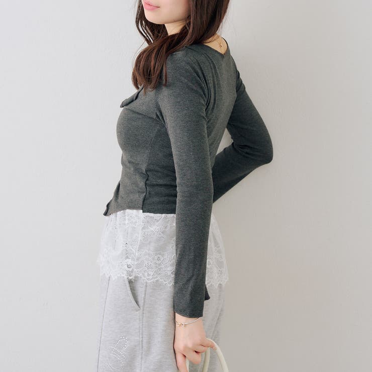 裾レースドッキングプルオーバー | RMAF　NICE CLAUP / OLIVE des OLIVE | 詳細画像23 