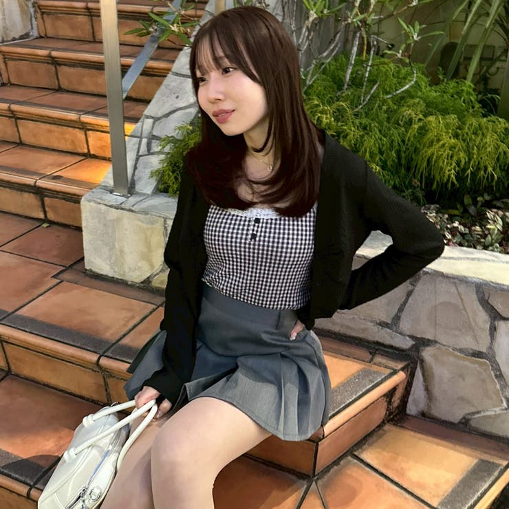 【セットアイテム】花柄ジャガードカーディガン×キャミ | NICE CLAUP / OLIVE des OLIVE　OUTLET | 詳細画像7 