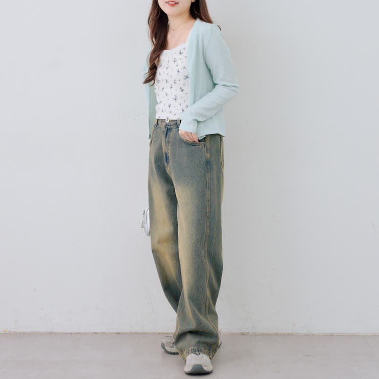 【セットアイテム】花柄ジャガードカーディガン×キャミ | NICE CLAUP / OLIVE des OLIVE　OUTLET | 詳細画像32 