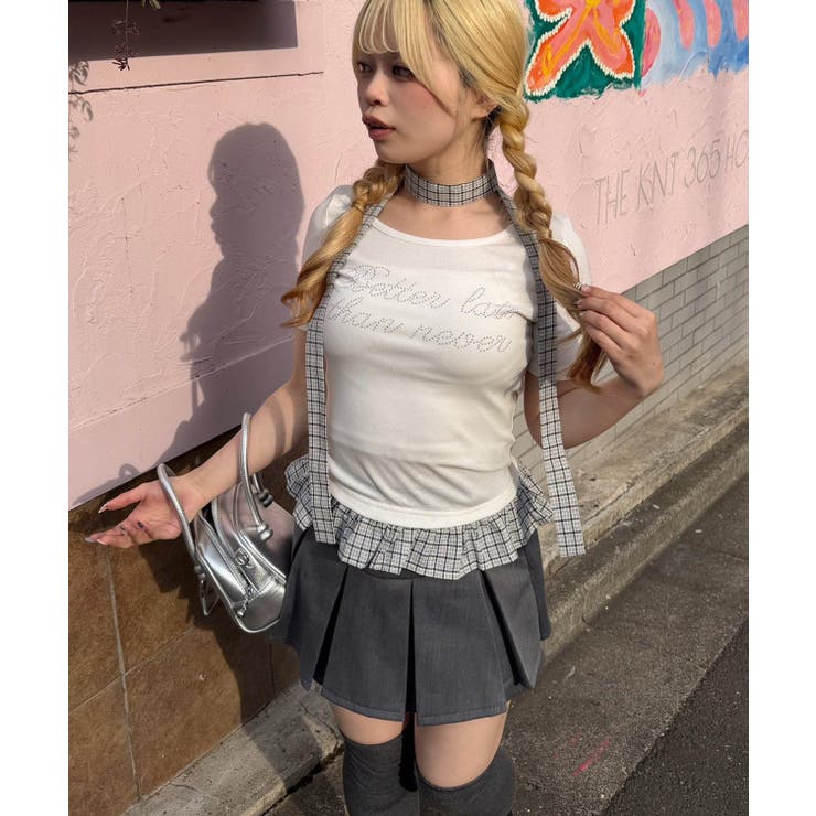 チョーカー付裾フリルフライスT | RMAF　NICE CLAUP / OLIVE des OLIVE | 詳細画像7 