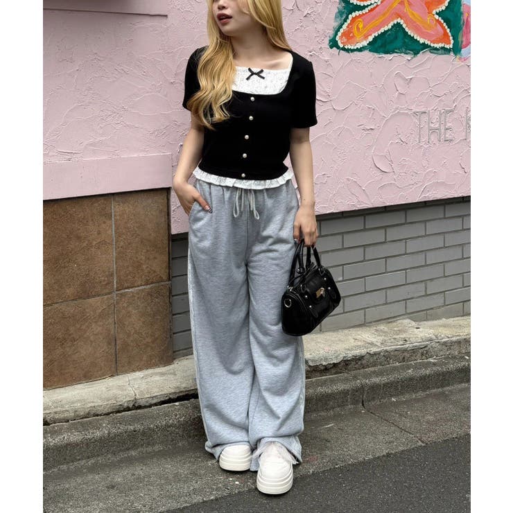 レースドッキングテレコT | RMAF　NICE CLAUP / OLIVE des OLIVE | 詳細画像4 