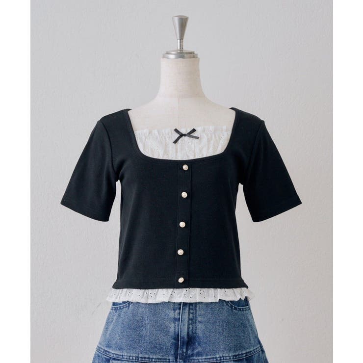 レースドッキングテレコT | RMAF　NICE CLAUP / OLIVE des OLIVE | 詳細画像23 