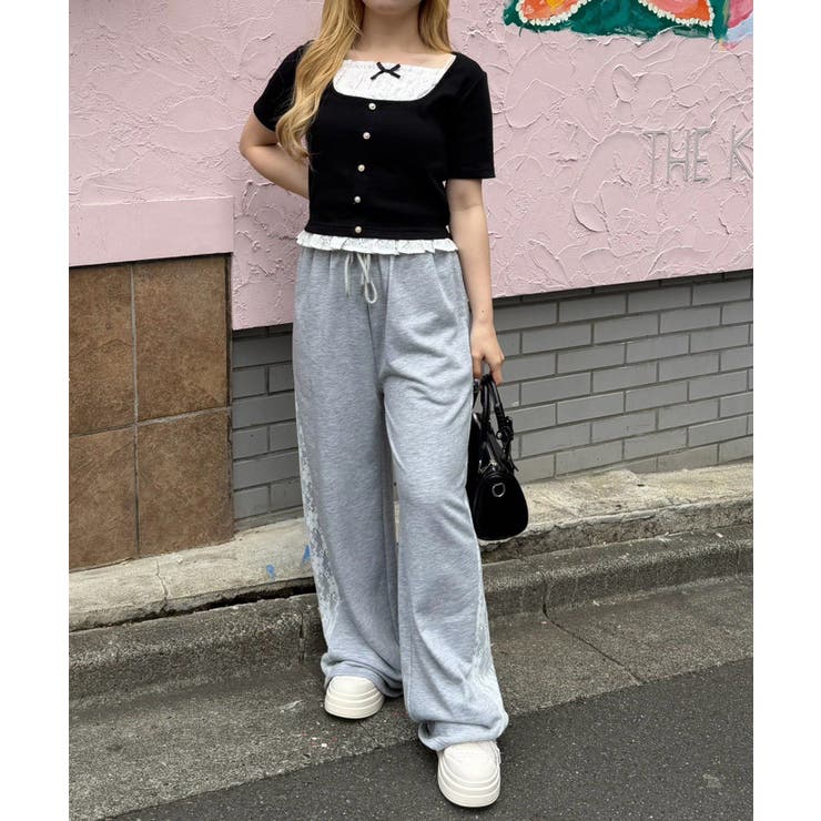 レースドッキングテレコT | RMAF　NICE CLAUP / OLIVE des OLIVE | 詳細画像5 