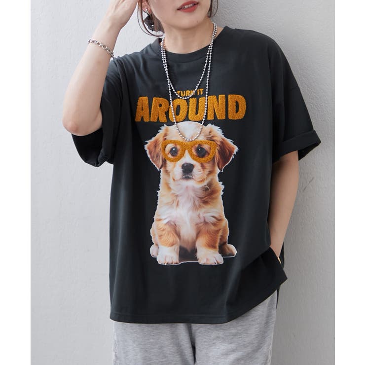 メガネ犬半袖BIGT | RMAF　NICE CLAUP / OLIVE des OLIVE | 詳細画像1 