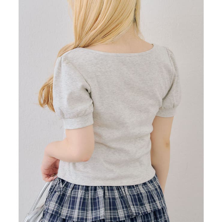 【セットアップ対応】リボンドッキングパフT | RMAF　NICE CLAUP / OLIVE des OLIVE | 詳細画像11 