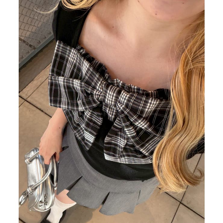 【セットアップ対応】リボンドッキングパフT | RMAF　NICE CLAUP / OLIVE des OLIVE | 詳細画像12 