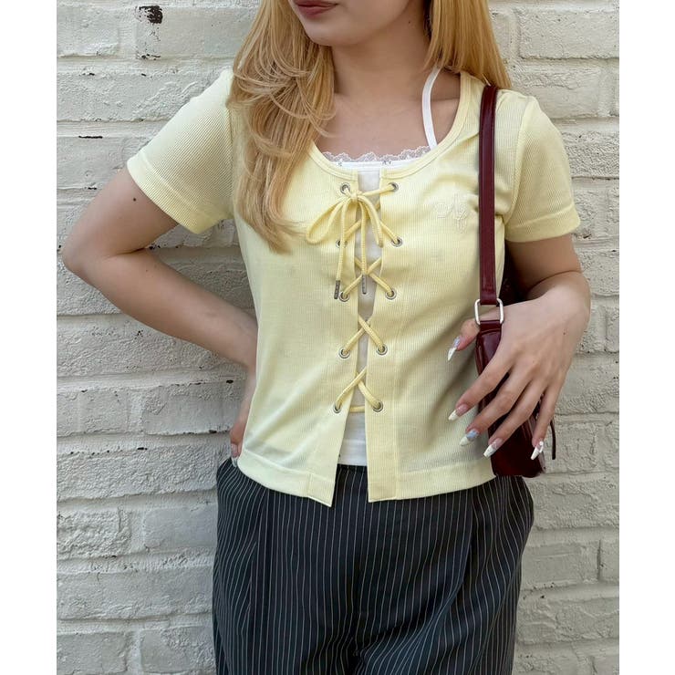 【5色展開】レースアップドッキングプルオーバー | RMAF　NICE CLAUP / OLIVE des OLIVE | 詳細画像12 