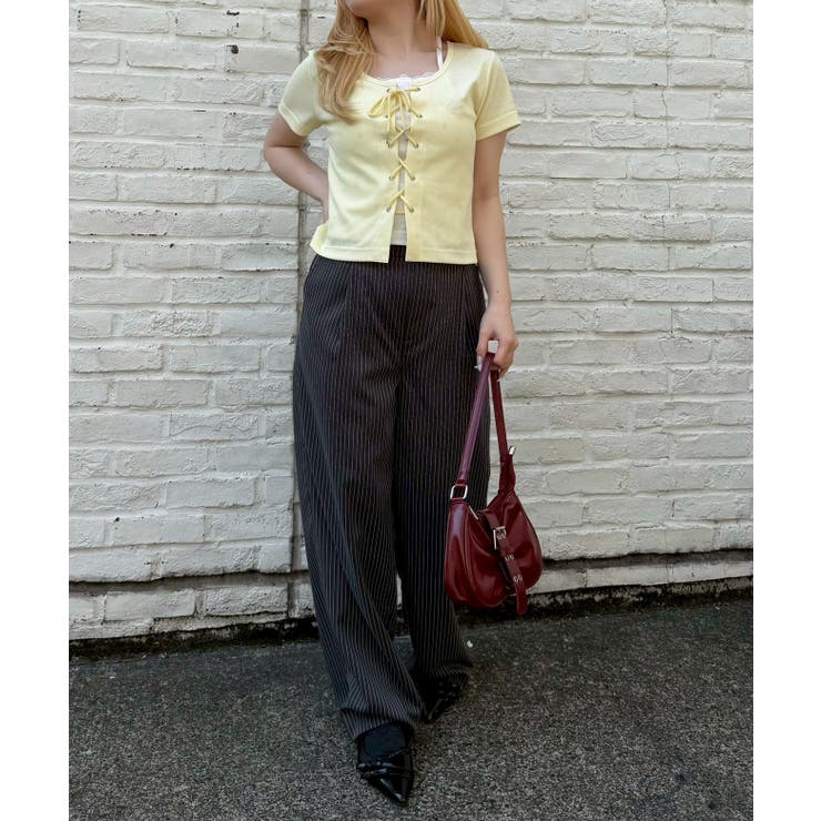 【5色展開】レースアップドッキングプルオーバー | RMAF　NICE CLAUP / OLIVE des OLIVE | 詳細画像15 