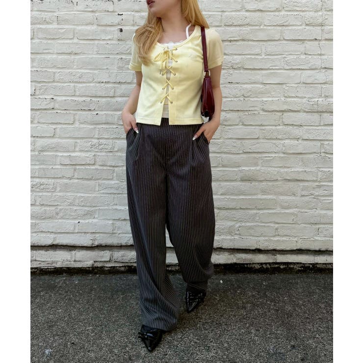 【5色展開】レースアップドッキングプルオーバー | RMAF　NICE CLAUP / OLIVE des OLIVE | 詳細画像16 