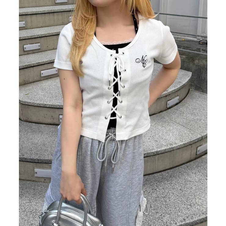 【5色展開】レースアップドッキングプルオーバー | RMAF　NICE CLAUP / OLIVE des OLIVE | 詳細画像19 