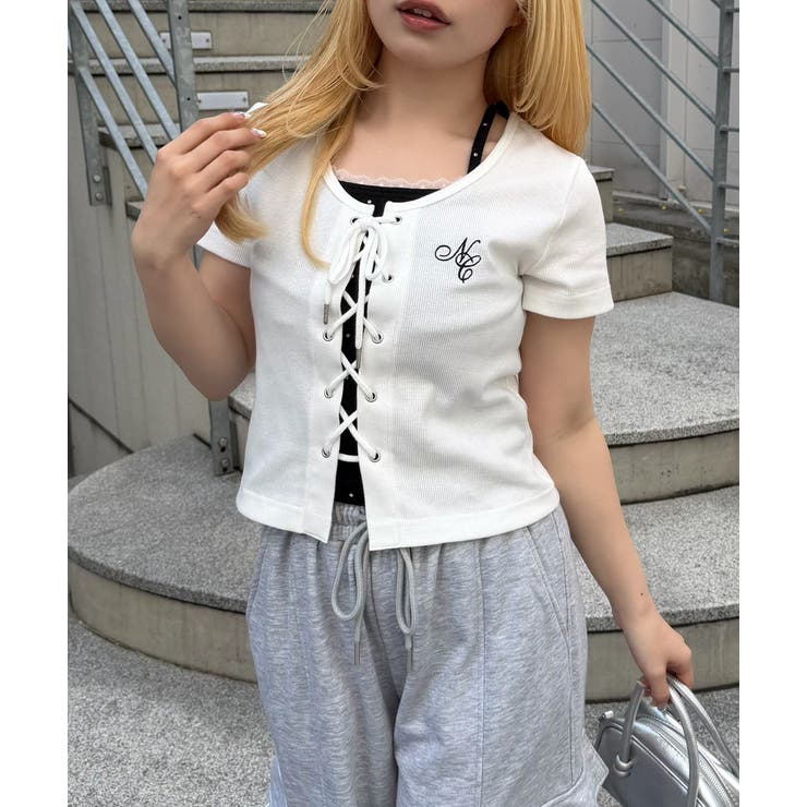 【5色展開】レースアップドッキングプルオーバー | RMAF　NICE CLAUP / OLIVE des OLIVE | 詳細画像20 