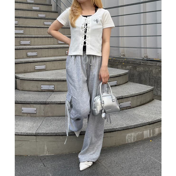 【5色展開】レースアップドッキングプルオーバー | RMAF　NICE CLAUP / OLIVE des OLIVE | 詳細画像25 