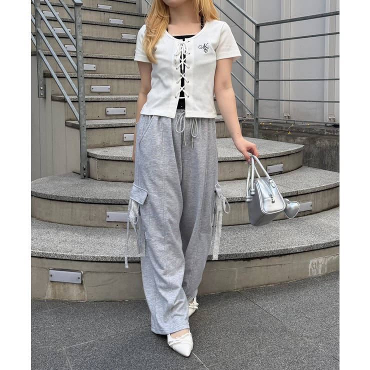 【5色展開】レースアップドッキングプルオーバー | RMAF　NICE CLAUP / OLIVE des OLIVE | 詳細画像28 