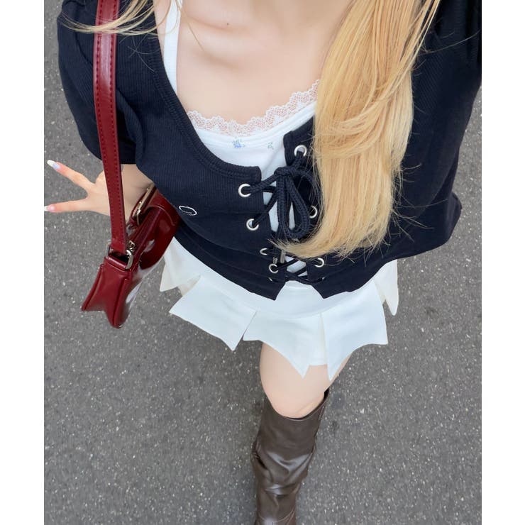 【5色展開】レースアップドッキングプルオーバー | RMAF　NICE CLAUP / OLIVE des OLIVE | 詳細画像40 