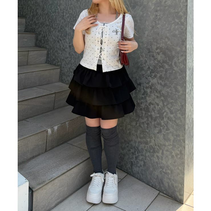 【5色展開】レースアップドッキングプルオーバー | RMAF　NICE CLAUP / OLIVE des OLIVE | 詳細画像5 