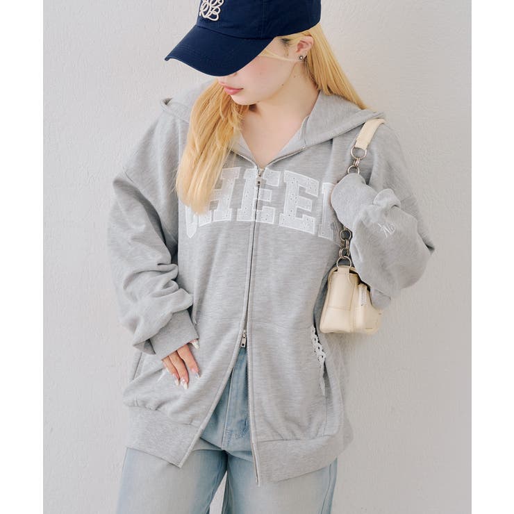 【5色展開】レースロゴ裏毛パーカー | RMAF　NICE CLAUP / OLIVE des OLIVE | 詳細画像10 