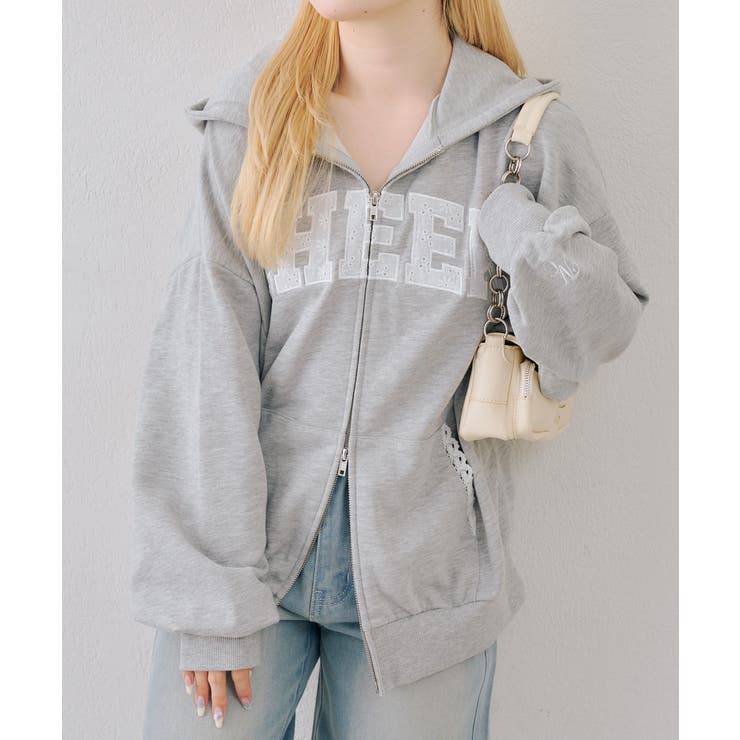 【5色展開】レースロゴ裏毛パーカー | RMAF　NICE CLAUP / OLIVE des OLIVE | 詳細画像11 