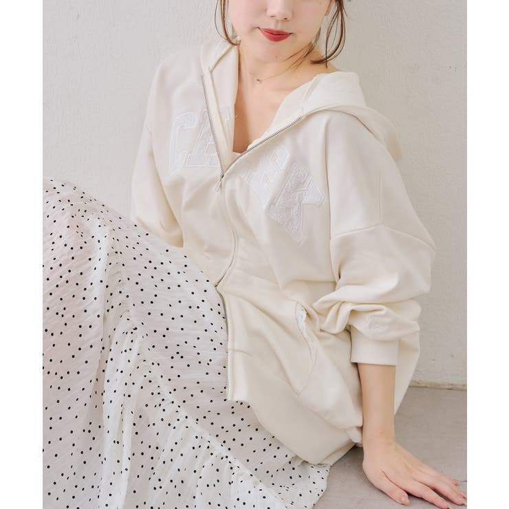 【5色展開】レースロゴ裏毛パーカー | RMAF　NICE CLAUP / OLIVE des OLIVE | 詳細画像19 