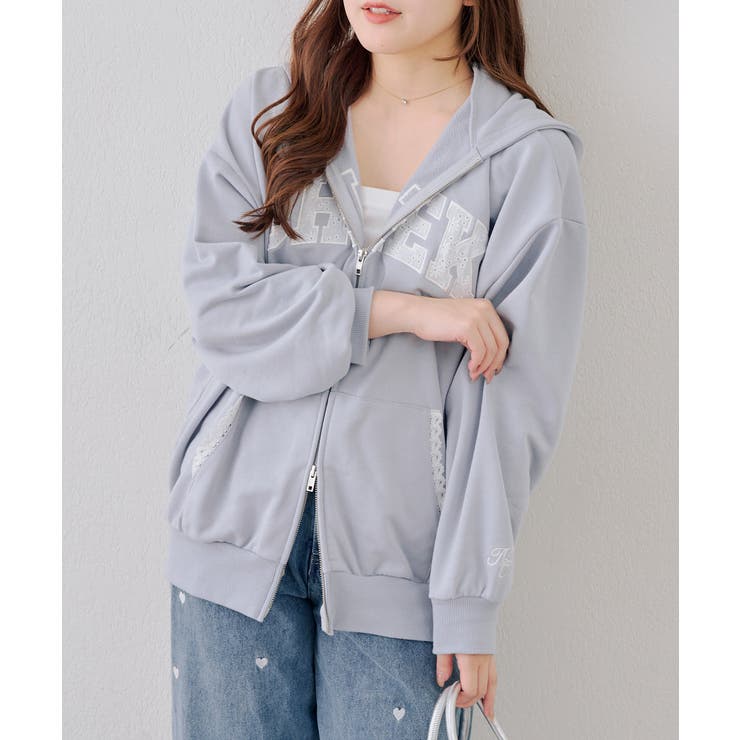 【5色展開】レースロゴ裏毛パーカー | RMAF　NICE CLAUP / OLIVE des OLIVE | 詳細画像29 