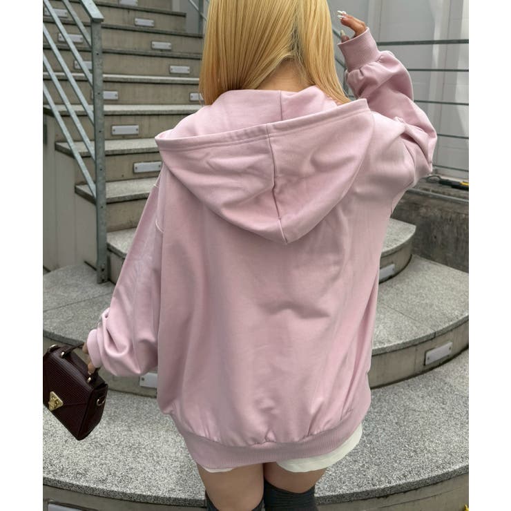 【5色展開】レースロゴ裏毛パーカー | RMAF　NICE CLAUP / OLIVE des OLIVE | 詳細画像5 