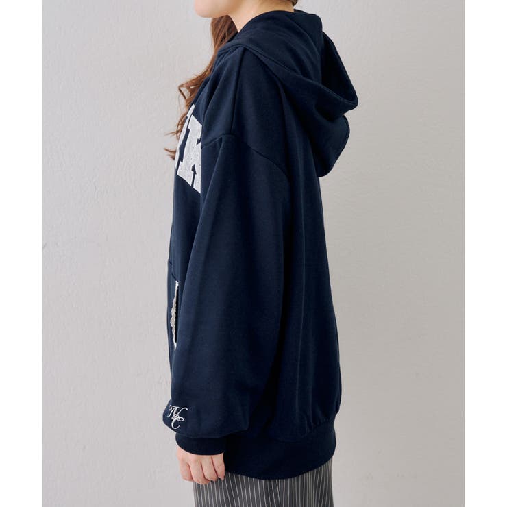 【5色展開】レースロゴ裏毛パーカー | RMAF　NICE CLAUP / OLIVE des OLIVE | 詳細画像42 