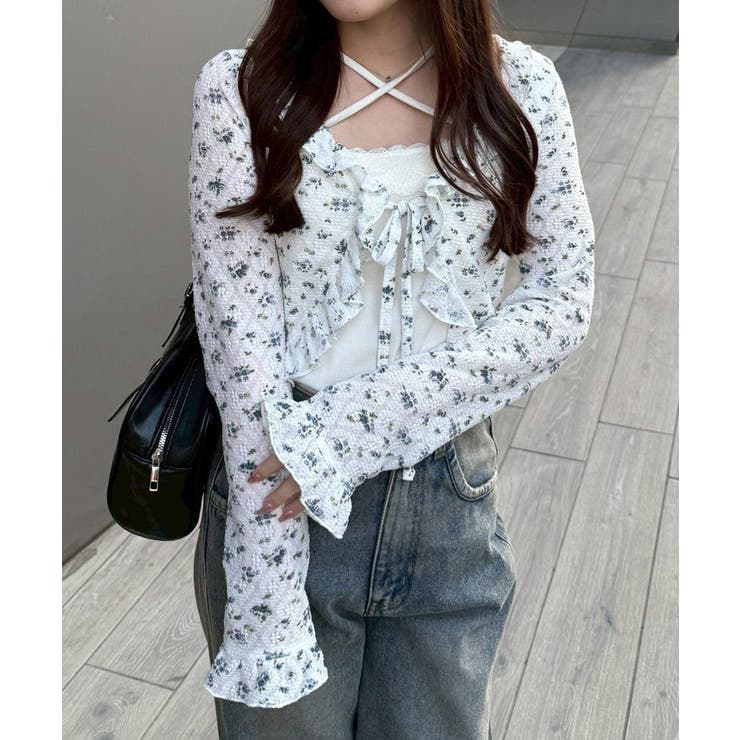 ラッフルフリフリカーディガン | RMAF　NICE CLAUP / OLIVE des OLIVE | 詳細画像1 