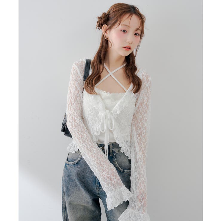 ラッフルフリフリカーディガン[品番：OLOW0017823]｜RMAF NICE CLAUP