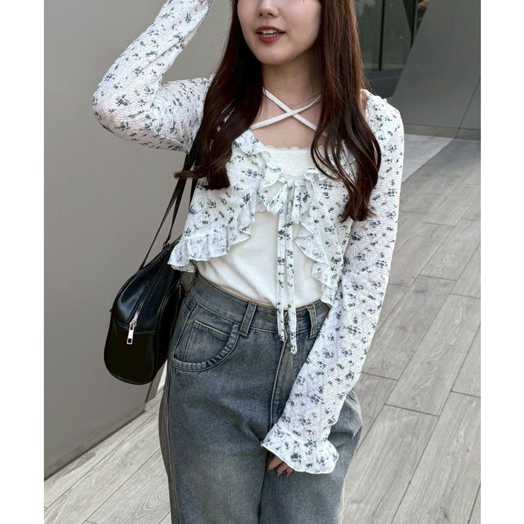 ラッフルフリフリカーディガン | RMAF　NICE CLAUP / OLIVE des OLIVE | 詳細画像3 