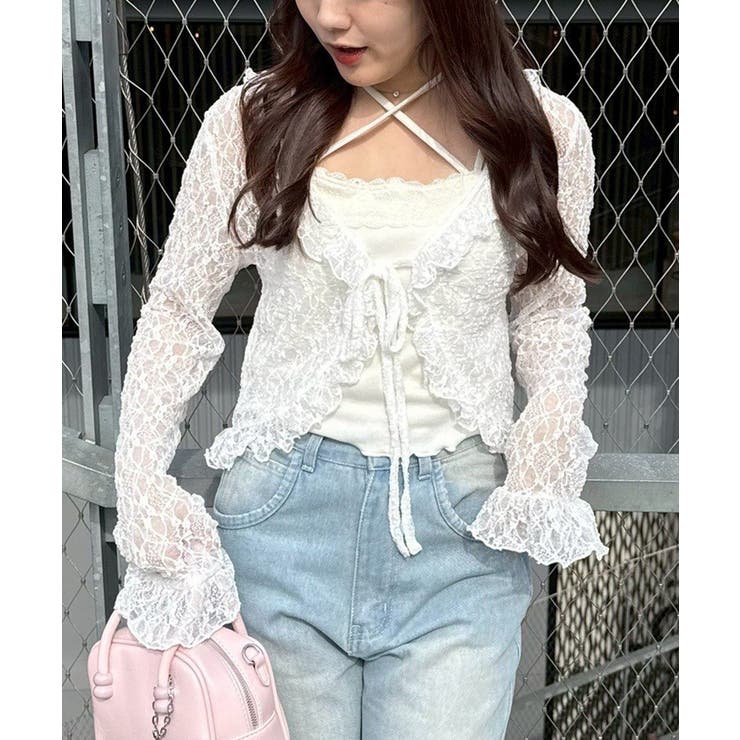 オフ | ラッフルフリフリカーディガン | RMAF　NICE CLAUP / OLIVE des OLIVE