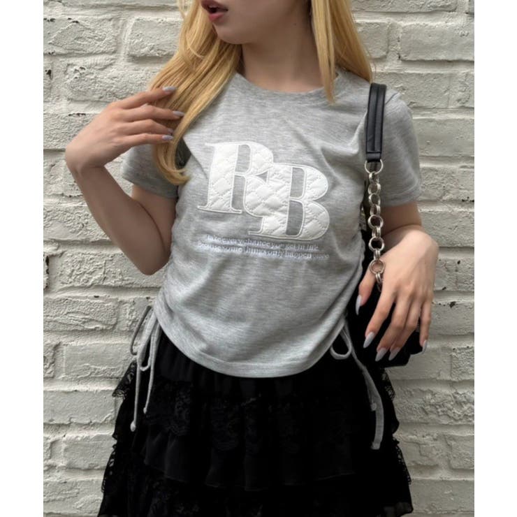 トップグレー | 【7色展開】アソートロゴドロストチビT | RMAF　NICE CLAUP / OLIVE des OLIVE