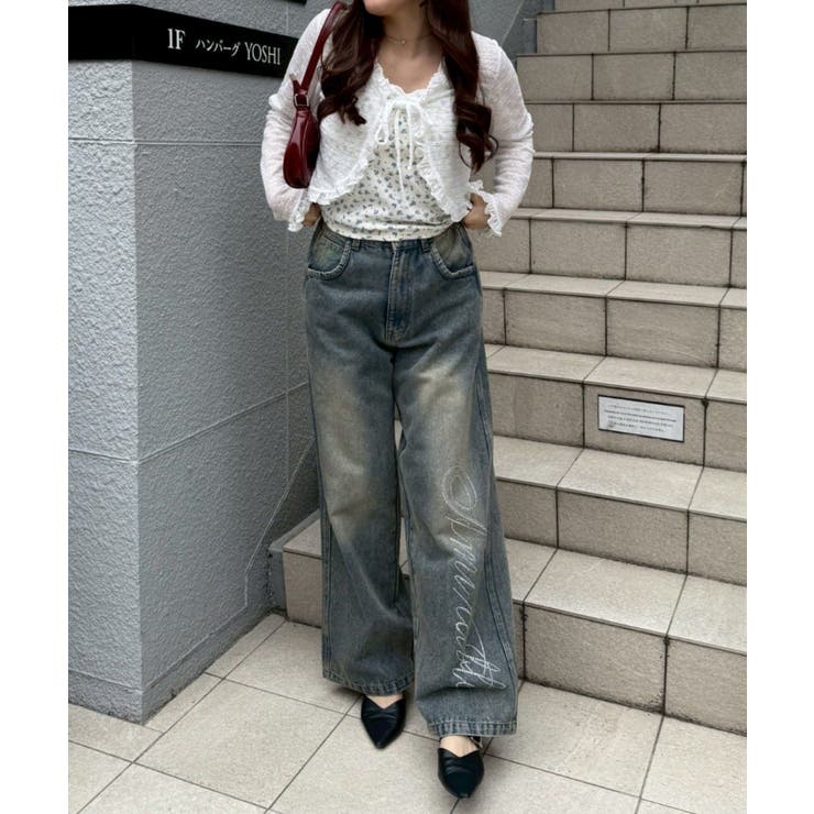 【セットアイテム】レースカーディガン×カップ付きレースキャミ | RMAF　NICE CLAUP / OLIVE des OLIVE | 詳細画像7 