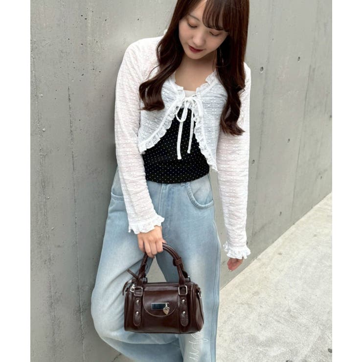 【セットアイテム】レースカーディガン×カップ付きレースキャミ | RMAF　NICE CLAUP / OLIVE des OLIVE | 詳細画像25 