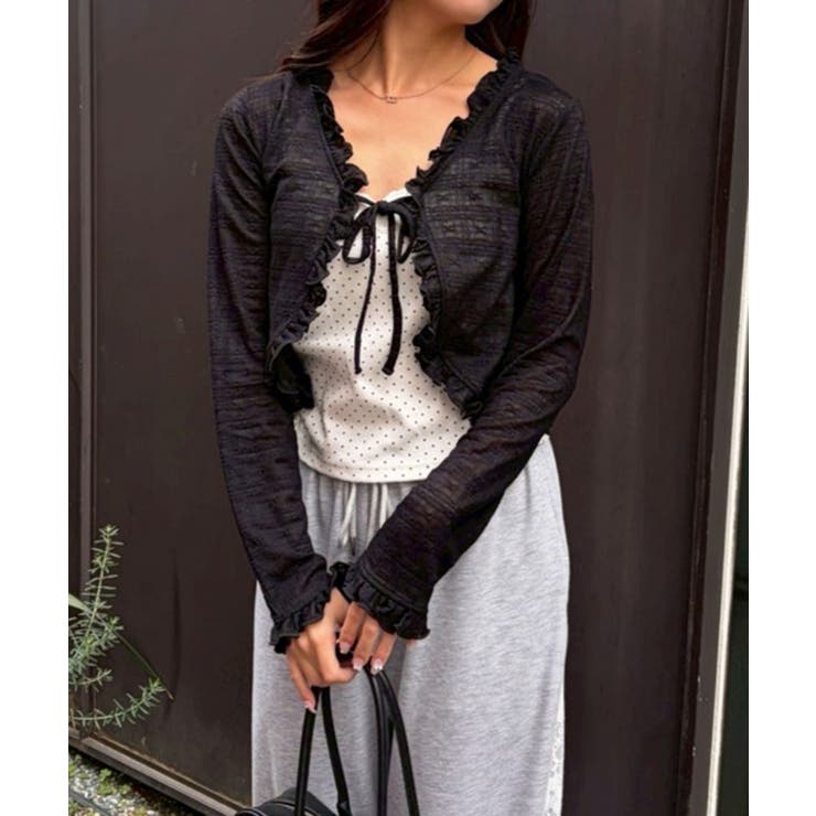 【セットアイテム】レースカーディガン×カップ付きレースキャミ | RMAF　NICE CLAUP / OLIVE des OLIVE | 詳細画像20 